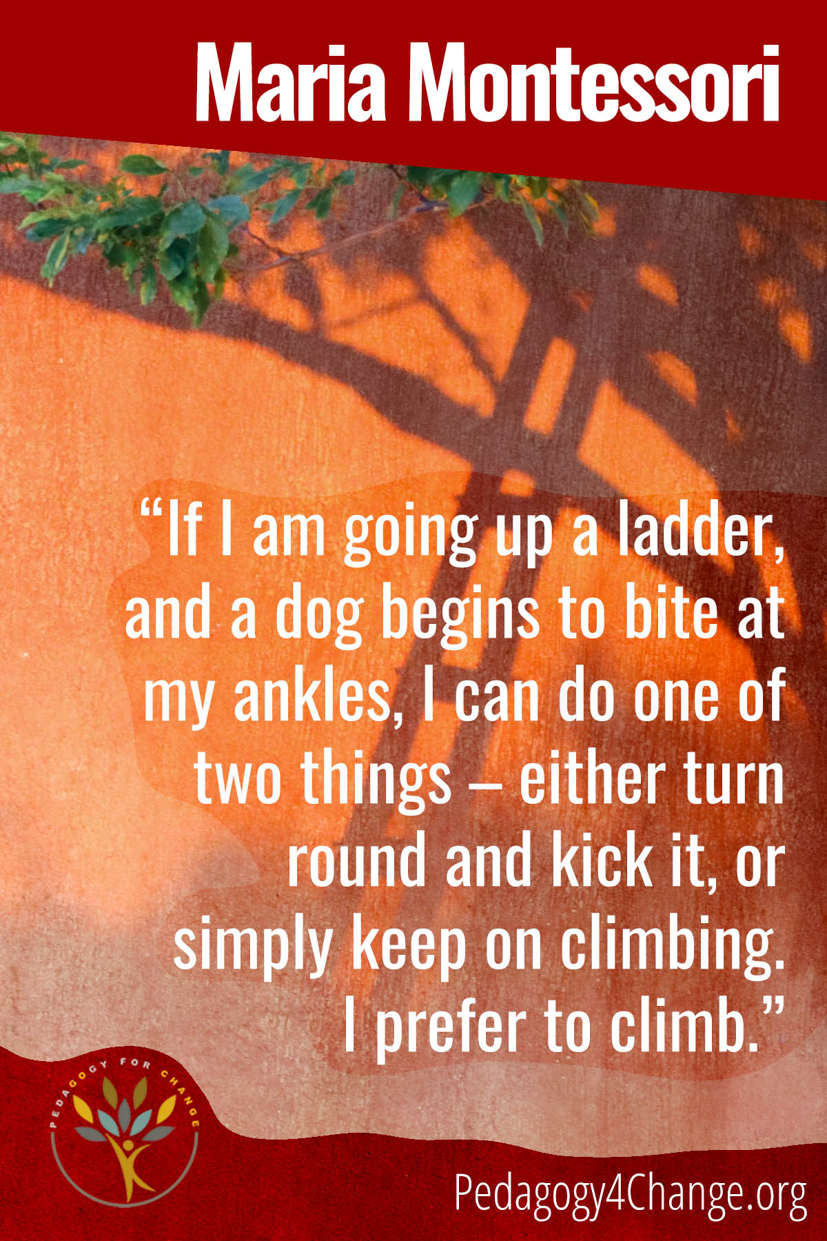 Maria Montessori quote pin Maria Montessori quote