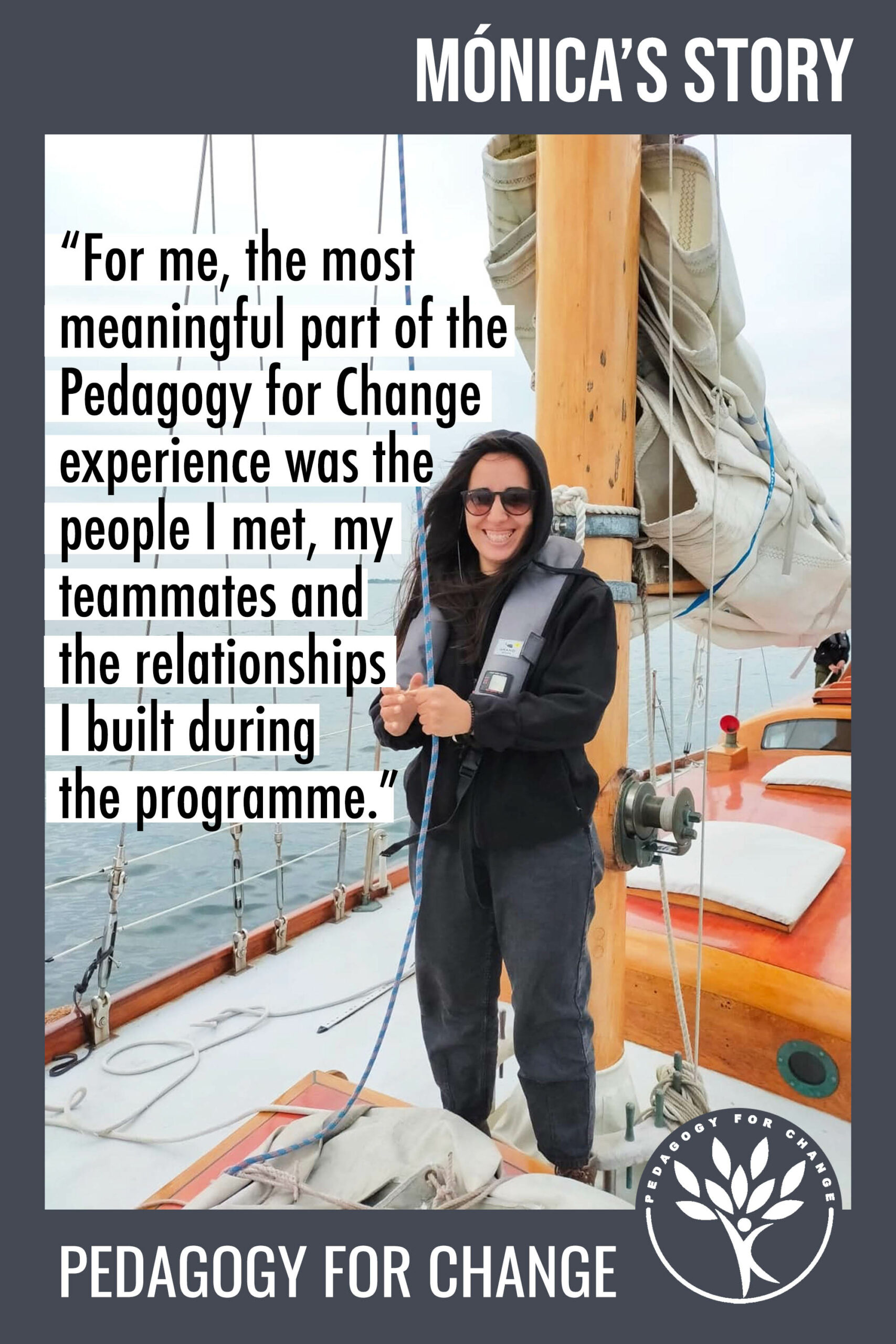 Pedagogy for Change testimonial by Mónica